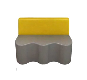 Sofá de pared para instituciones de formación, asientos combinados de tapicería suave para sala de espera de padres, área de descanso y recepción - Product Image 3