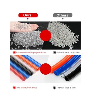 수족관 용 폴리 우레탄 호스 PU 튜브 4*6mm 블루 블랙 오렌지 투명 PU 공기 물 호스 - Product Image 3