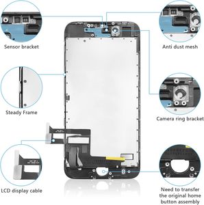 MobKitfp para 8/<span class=keywords><strong>SE2020</strong></span> 2nd Gen OLED 4,7 "Reemplazo del digitalizador táctil Negro Montaje completo Impermeable 1 año de garantía - Product Image 3