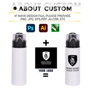 Vaso de Aluminio para Sublimación Térmica, Vaso de Viaje para Auto, Botella de Aluminio Portátil para Beber Directamente, con Logotipo Personalizado - Product Image 4