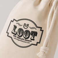 Pochette en coton sergé blanc à cordon coulissant, imprimée avec logo personnalisé, pour vêtements, oreillers et chaussures, sac anti-poussière, prix usine