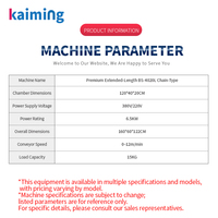 Machine d'emballage rétractable à tunnel thermique de type chaîne BS-4020L à longueur étendue de qualité supérieure