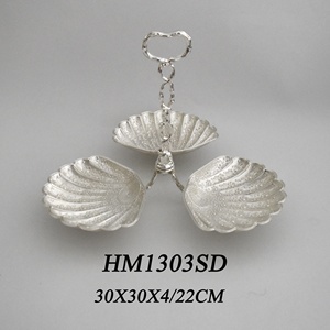 Tavolo indiano in metallo placcato <span class=keywords><strong>argento</strong></span> tondo caramelle frutta dado appeso ciotola set per matrimonio - Product Image 4