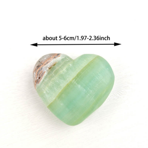 Piedra de Calcita Caribeña Natural de Alta Calidad, Pulida, para Sanación, Feng Shui, Artesanía, Decoración del Hogar, Piedra de Corazón, Piedra de Palma - Product Image 4
