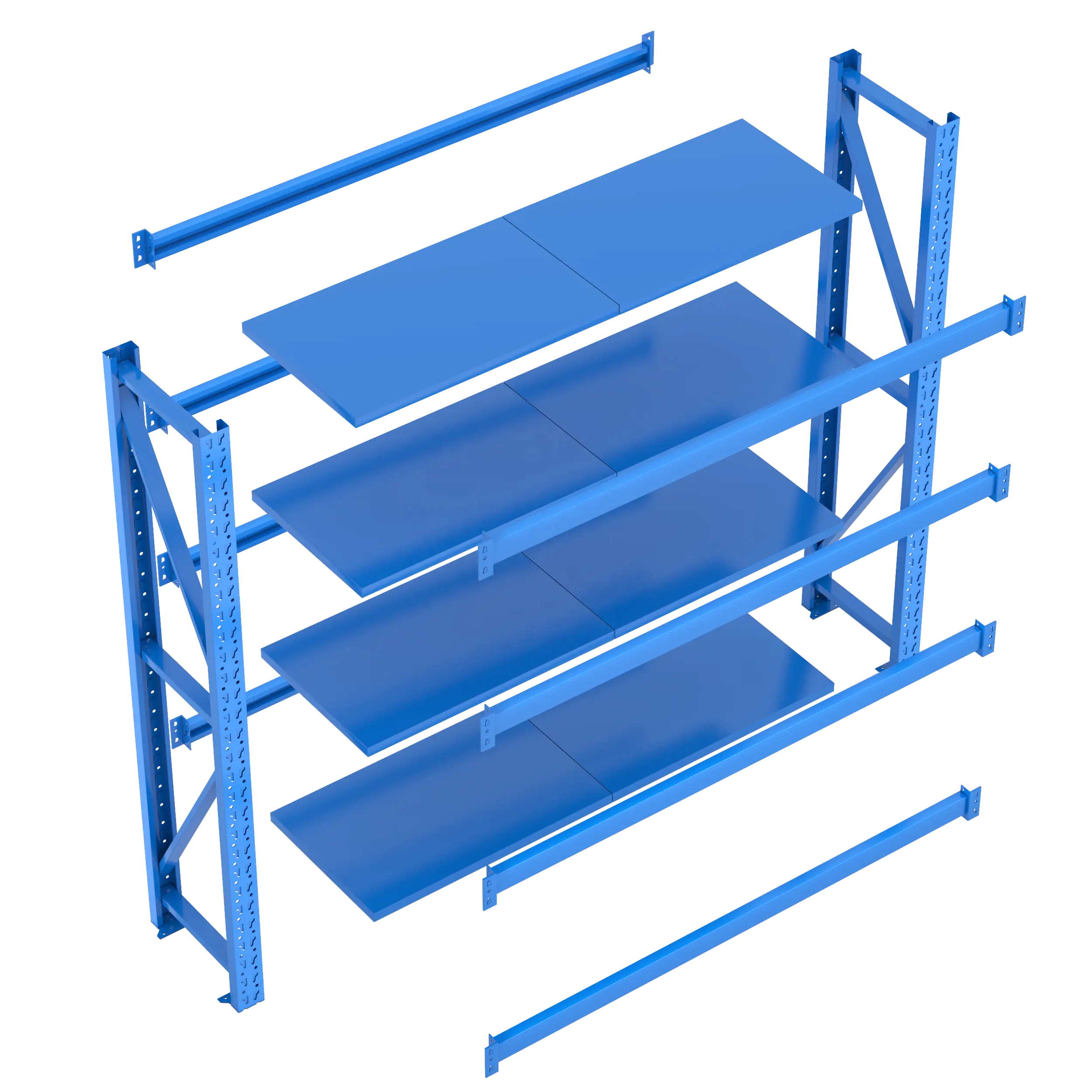 PULAGE Wholesale Heavy-Duty Storage Racks Supermarket Shelves Display Units for Warehouse and Industrial Goods Shelving