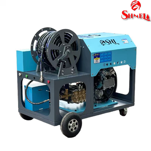 Nueva Hidrolimpiadora de Alcantarillado a Gasolina con Control Remoto, Agua Fría, 200 bar, 70 L/min, 18.49 GPM, Móvil con Carro, 36 HP, con Enrollador de Manguera - Product Image 2