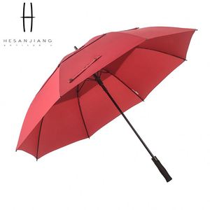 Meilleur parapluie de golf coupe-vent avec poignée EVA surdimensionnée de style droit et matériau en pongé, logo personnalisé - Product Image 2