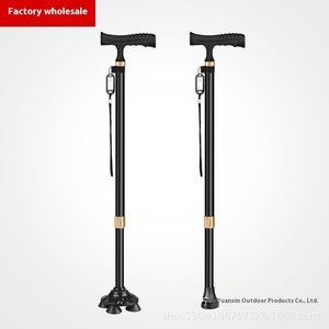 Béquilles en alliage d'aluminium rétractables à double usage recouvertes de colle Bâton de <span class=keywords><strong>marche</strong></span> rotatif à une jambe pour la randonnée des personnes âgées - Product Image 5