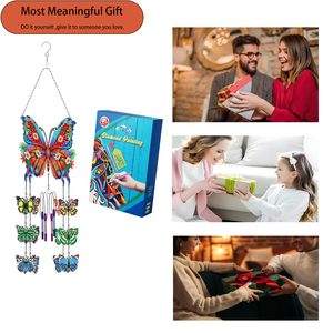 5D Double face cristal carillons éoliens <span class=keywords><strong>fenêtre</strong></span> pendentif diamant peinture Art Kit pour enfants jardin décoration <span class=keywords><strong>idée</strong></span> cadeau - Product Image 4