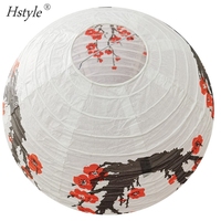 Lanternes Sakura japonaises de 12 pouces et 14 pouces, lanterne en papier à fleurs de cerisier, lanterne de décoration de mariage de style oriental en stock SD009