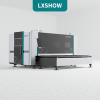 Machine de découpe laser à fibre double table LXSHOW LX3015PM 4 kW avec boîtier de protection pour aluminium, acier inoxydable et acier au carbone