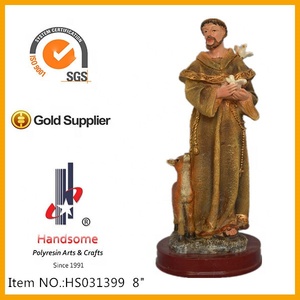 24 pulgadas nuevo artículo Santa <span class=keywords><strong>Francisco</strong></span> resina estatuas religiosas venta al por mayor - Product Image 4