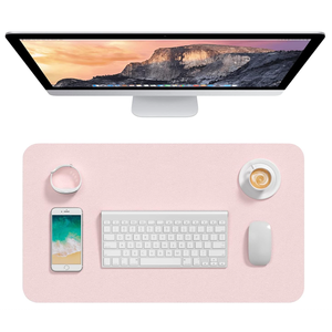 Mouse Pad ile özel PU deri masa üstü düzenleyici Mat kişiselleştirilmiş ofis masa düzenleyici iş ve promosyon hediye aksesuarı - Product Image 1