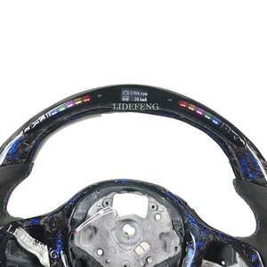 Volante de Fibra de Carbono con LED RPM Personalizado y Escamas Azules Forger para <span class=keywords><strong>BMW</strong></span> G30 G20 M5 F90 <span class=keywords><strong>M8</strong></span> X3M X4M X5M X6M F40 F44 F97 F95 - Product Image 5