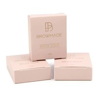Papiers d'emballage artisanaux vierges, naturels, imprimés au curcuma, marron, pour savons faits main, coffrets cadeaux, emballages personnalisés avec logo, crème pour les yeux de luxe