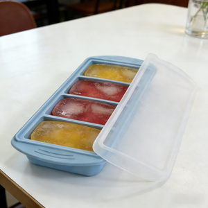 Grand bac de congélation en silicone pour réfrigérateur domestique, moules à glaçons de 1 tasse pour la congélation et le stockage de soupes, sauces, bouillons, restes de nourriture - Product Image 2