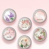 Parfum solide portable de poche aux senteurs uniques, adapté aux voyages, à base de plantes, crème florale rose, parfum doux longue durée pour femme