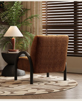 Fauteuil de loisirs vintage en tissu, fauteuil inclinable pour la maison, fauteuil design pour hôtel et gîte, fauteuil individuel, fauteuil de salon, chaises d'hôtel