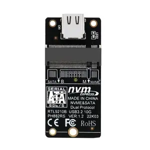 M.2 to USB Adapter Dual Protocol SSD Board M.2 NVME PCIe NGFF SATA