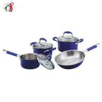 Stainless Steel Camping Cookware Sets, Color Coating