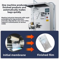 Volledig automatische zijdelingse verzegelmachine voor vloeistoffen zoals yoghurt, melk, ketchup, sap, kokoswater, ijswater; vul- en verzegelmachine