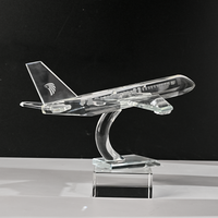 Modèles d'avions personnalisés en cristal de haute qualité, souvenirs professionnels, autres objets artisanaux en cristal