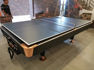 Moderner 9ft 8ft Familien-Billardtisch für Innenräume, Bestseller, Maßanfertigung, Großhandel, Snooker-<span class=keywords><strong>Billard</strong></span> 9-Ball-Tisch aus Schiefer und Massivholz - Product Image 3