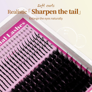 Pestañas Postizas Individuales Mixtas de 200 Unidades con Punta Afilada, Grosor de 0.07mm, 10-20mm, Kit de Extensión de Pestañas DIY, Venta al Por Mayor - Product Image 5