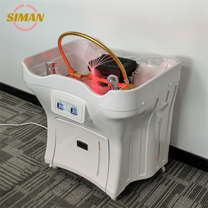 Siman Professional Hair Washing Head Terapia de agua circulante White Portable Shampoo Sink para Salon <span class=keywords><strong>Spa</strong></span> con precio barato - Product Image 3