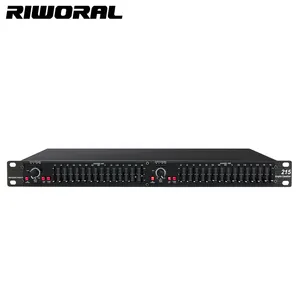 215 hot selling professional audio control debugging graphic equalizer 215 dual 15 frequency band equalizer