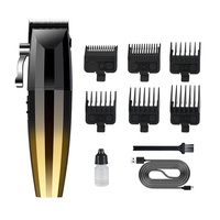 Tondeuse à Cheveux Électrique Sans Fil 2026 à Couleurs Dégradées pour Barbiers Professionnels, 6800 tr/min, Lames en Acier Inoxydable, Recharge Rapide