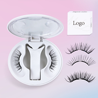 Kit de cils magnétiques réutilisables faits à la main de haute qualité effet 3D aucune colle nécessaire faux cils magnétiques Cilp magnétiques
