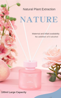 Ensemble d'aromathérapie, diffuseur d'huiles essentielles pour la maison, bouteille en verre de 100 ml, diffuseur de parfum de luxe, rafraîchisseur d'air pour la maison, la voiture, le bureau, l'hôtel