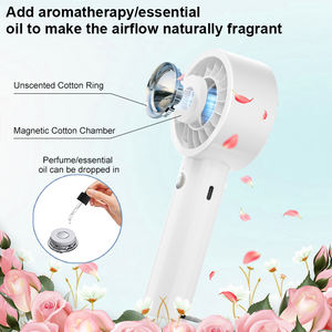 Ventilatore estivo ricaricabile portatile dotato di funzione di aromaterapia, compatto e leggero per allontanare il calore - Product Image 4