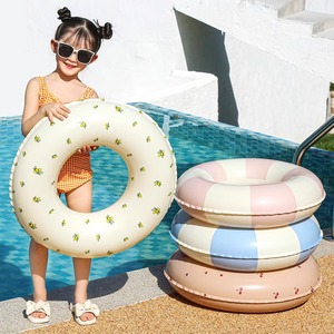Flotador de Piscina Lan Hua, Anillo de Natación a Rayas, Engrosado, para Adultos y Niños, Juguete Inflable para el Agua - Product Image 2