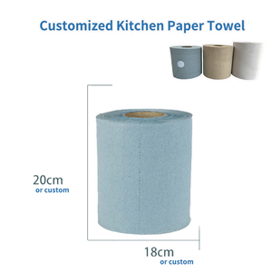 <span class=keywords><strong>Papier</strong></span> essuie-tout bleu jetable 3 plis personnalisé pour la restauration, doux et absorbant, <span class=keywords><strong>en</strong></span> rouleaux <span class=keywords><strong>en</strong></span> vrac, recyclé - Product Image 3