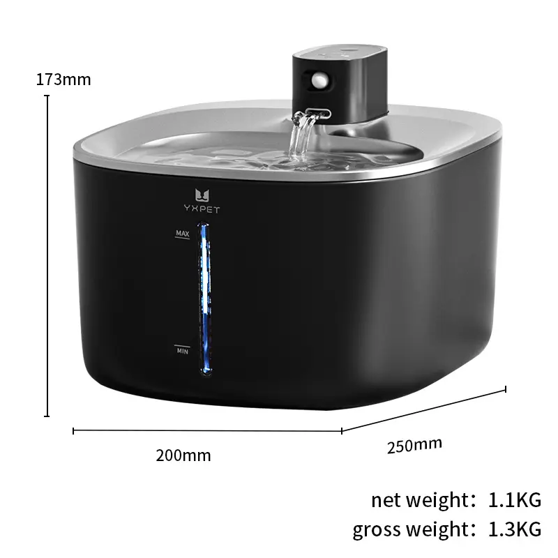 Pet Smart Feeder Fully Automatic Stainless Steel Pet Water Fountain Dispenser for Dog and Cat Drinking Premium Water Bottles