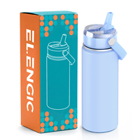 Gobelet isotherme en acier inoxydable anti-fuite 18oz, protection de l'environnement, gobelet à eau chaude pour l'école, thermos
