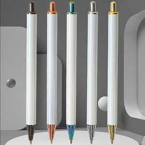 NM-104 Luxury Blank White No-clip Push Ballpoint <b>Pen</b> 0.7mm Multi-color Accessories Logo <b>Pen</b> Metal Advertising <b>Gift</b> - Product Image 2