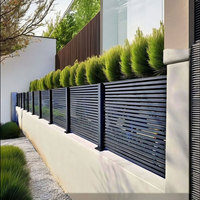 Balustrade de balcon extérieure de luxe en aluminium, faible entretien, clôture de sécurité pour jardin, portails de protection pour maison