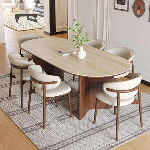 <span class=keywords><strong>Tavolo</strong></span> da Pranzo dal Design Moderno e Durevole con Piano in Pietra Sinterizzata - Product Image 2