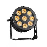 Projecteur PAR LED RGBALC 9x20W étanche IP66, rechargeable sur batterie, écran tactile, angle de lentille 15 degrés, WiFi sans fil