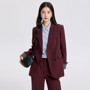 Women's Suit Jacket Solid Color Polyester Anti-Wrinkle Loose Casual Blazer Spring Autumn 2025 Style - Product Image 1