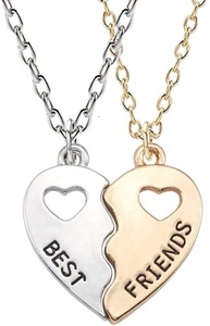 Collier d'amitié BFF pour 2, colliers assortis pour meilleures amies, pendentif cœur éternel, colliers pour décoration, pour femmes - Product Image 3
