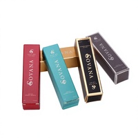 Boîte d'emballage pour rouge à lèvres mat avec logo personnalisé, écologique, pour les petites entreprises, produits cosmétiques pour soins de la peau
