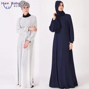 हाओ बच्चे उच्च गुणवत्ता शाम मुस्लिम महिलाओं के कपड़ों की पूरी लंबाई की पोशाक