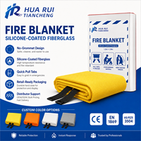 Couverture anti-feu en silicone certifiée CE EN1869 pour la sécurité incendie à la maison et en cuisine