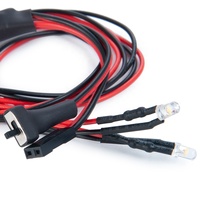 Kit d'éclairage LED RC JXY M008665, composants moteur en plastique, interrupteur marche/arrêt, faisceau de câbles, plug-and-play, pièces de mise à niveau pour lampe de simulation