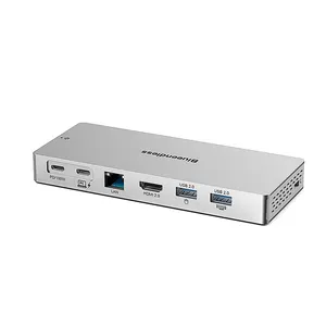 14 1 USB C 도킹 스테이션 4K60hz HDTV 1000M LAN SD TF 리더 10G 속도 USB3.1 유형 C 허브