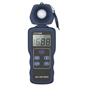 มืออาชีพ LED Meter,1332B ความสว่างแบบดิจิตอล/เครื่องวัดแสง 0-200,000 ช่วงการวัดและ 270 องศา Rotatable เครื่องตรวจจับ